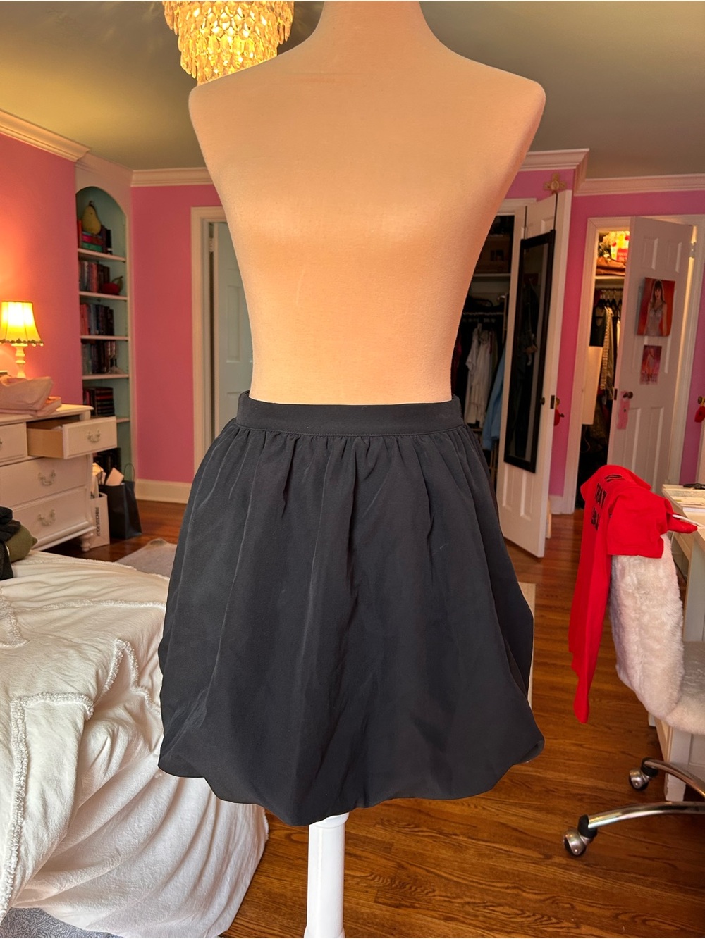 Anthropologie Black Circle Skirt